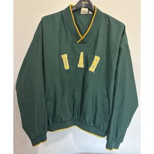 Vintage UAB Windbreaker Pullover XL Green Long Sleeve Alabama University Blaze